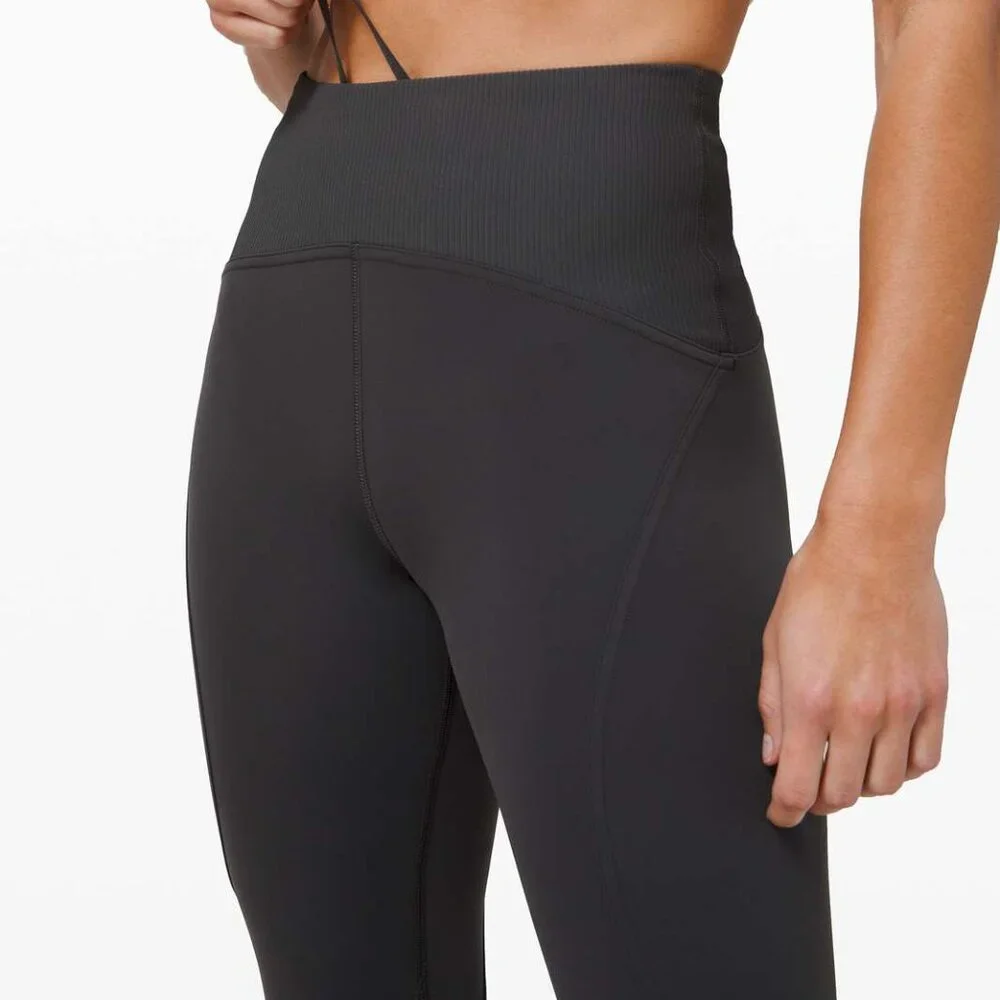 Lululemon Train Free High-Rise Crop 23" - Graphite Grey - Size 6 - Picture 4 of 7